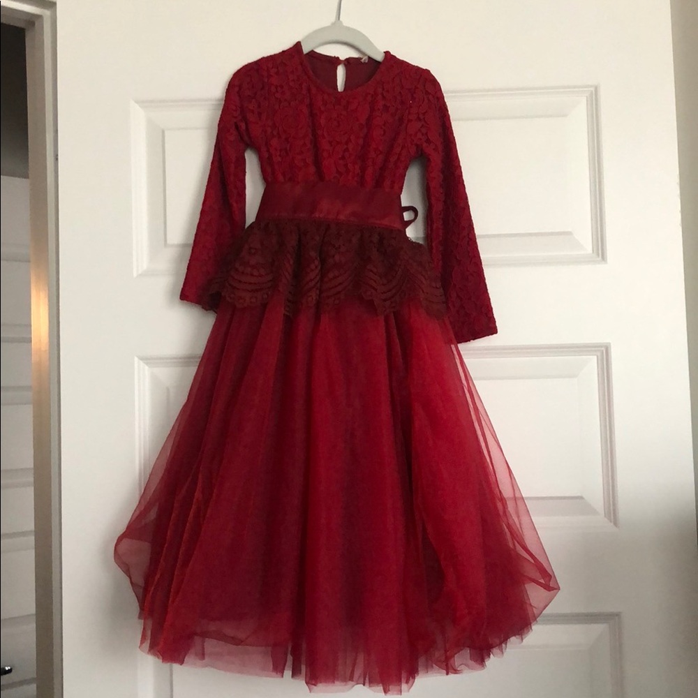 Brand New Burgandy Holiday Gown in a Size 4
